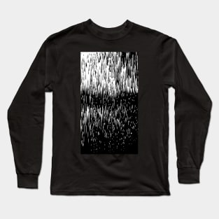 Night-Time Noir Glitch Contemporary Artwork Long Sleeve T-Shirt